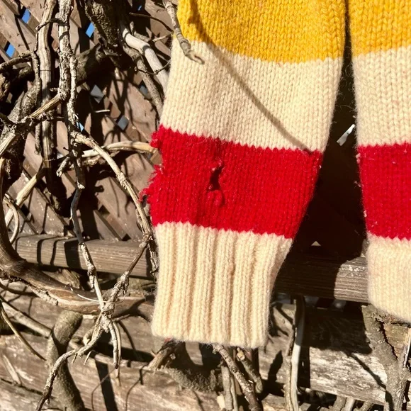 Rare Vintage Polo Ralph Lauren Hudson Bay Knit Sweater - Picture 11 of 14